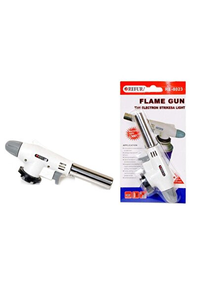 REFURA ولاعة لهب متعددة الأغراض بيضاء RE-8023