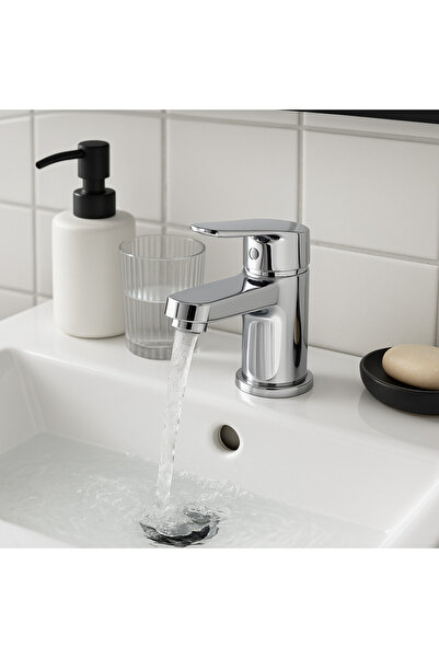 ferrara Bathroom sink faucet La Brocca NAPOLI P300D105, Single lever, sanitary brass, Chrome finish