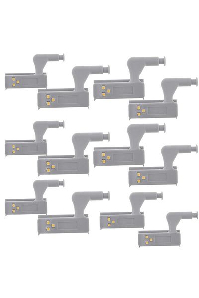 OEM Set 15 buc Balamale pentru mobilier cu iluminare LED, Gri, 7.5 x 4 x 2 cm