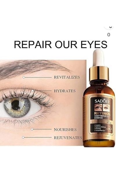 SADOER Retinol Moisturizing Eye Serum Relieve Eye Lines & Dark Circles 30ml