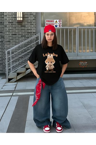 Touz Moda Μπλουζάκι Labubu Printed Unisex Oversize