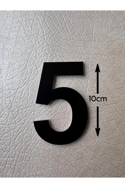 Door Number 10 CM No. 5 Apartment Table Cabinet Number Black Self Adhesive