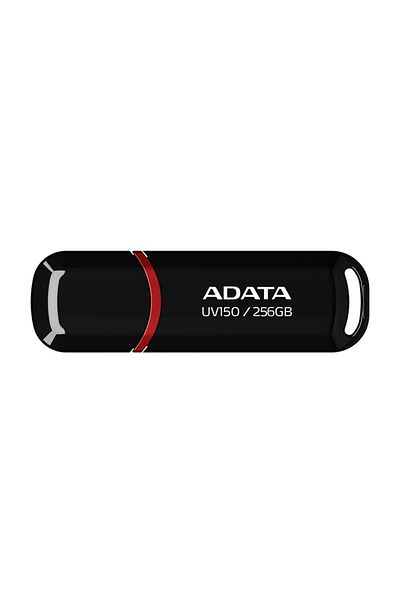 Yerli ذاكرة فلاش ADATA سعة 256 جيجابايت USB3.2 Gen1 باللون الأسود