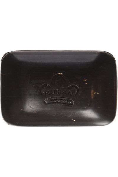 Nubian Heritage African Black Soap With Shea Butter Oats and Aloe Deep Cleansing 5 Oz