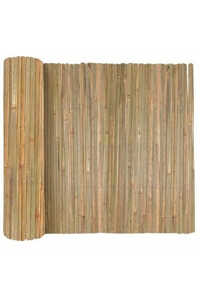 Mercaton Gard Decorativ Mercaton, Bambus Natural, Tip Paravan, Delimitare Spatii Exterioare, 5 x 2 m, Maro