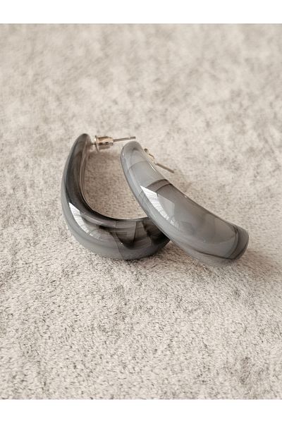 SiestaAccessories Gray Color Acrylic Earrings