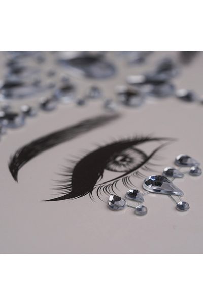 None Shiny Crystal Face and Body Gems - Crystal Rhinestones