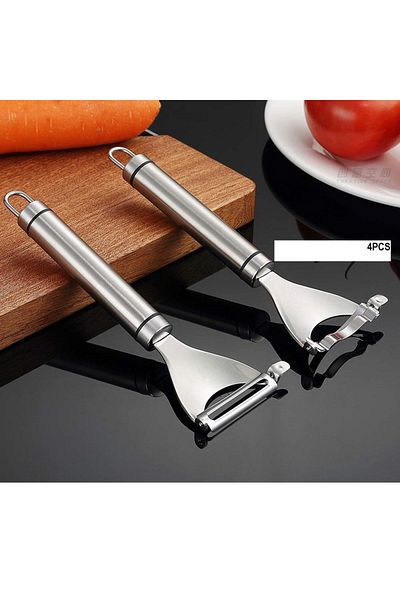 Generic 4 Pieces Stainless Steel Peeler - Al Barari for Travel, Camping and Outdoor Supplies