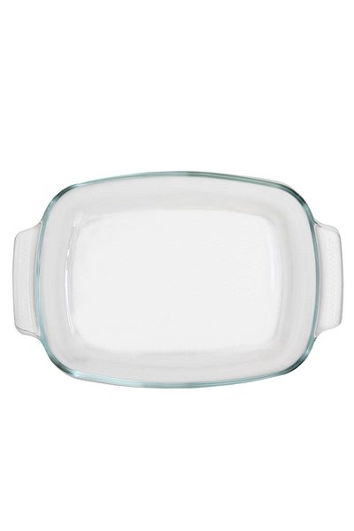 Alsaif Gallery Saif Gallery Glass Oven Tray, 2.9 L, Rectangular - Clear