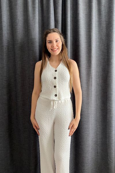 Sorridi Vest Seersucker 2 Piece Set