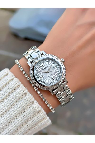 Ferrucci Steel Cord Women's Wristwatch 3 Atm Waterproof with 2 Years Warranty Mechanism