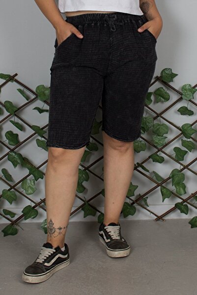 Truva XXL Large Size Washable Cotton Black Capri