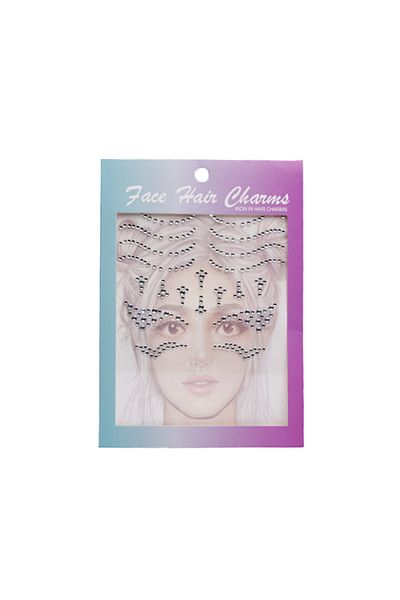 None Shiny Crystal Face And Body Stickers - Various