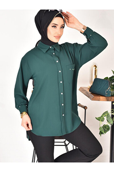 BERNEO Дамска риза с хиджаб с камъни