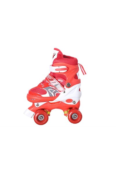 rexa زلاجات بأربع عجلات قابلة للتعديل - حذاء مضمن للمبتدئين للجنسين (مقاس كبير من 38 إلى 42 سم)