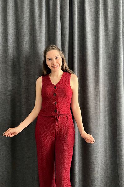 Sorridi Vest Seersucker 2 Piece Set