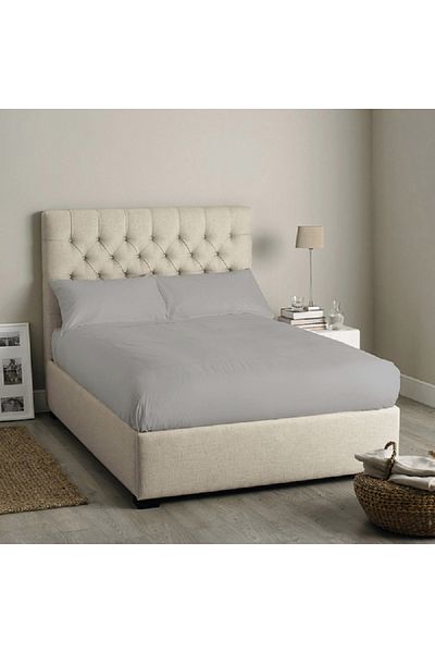 Celia King Square Fitted Sheet Grey 200x200+30cm
