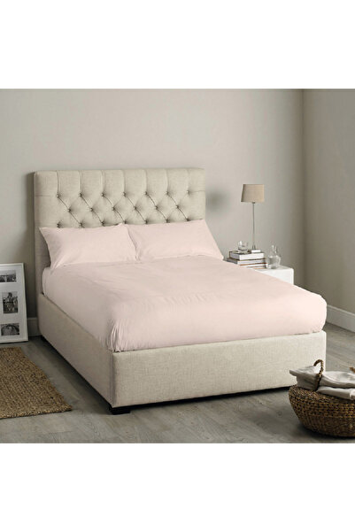 Celia Twin Rectangular Stretchy Fitted Sheet Beige 120x200+30cm