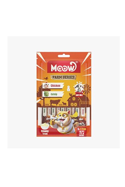 Tavuklu&Kedi Naneli Keçi Sütlü 12gr x 6 Adet li Kedi Krema Ödülü