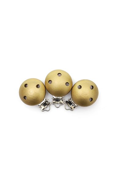 Sahi Aksesuar Dore Gold Model Wooden Pacifier Chain Strap Clip (1 Piece) Bezyi1740