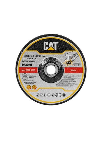 Caterpillar CAT DA10025 Abrasive Depressed Metal Grinding Wheel Ø230 (9") x 6mm 5Pcs