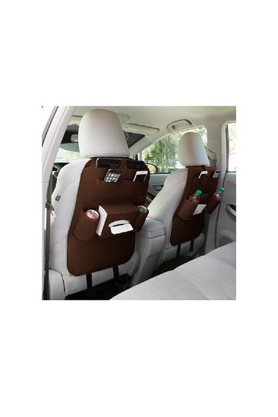 Wagan Car Back Seat Organizer Brown