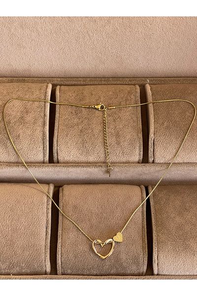 Rupen Kraft 316 L Surgical Steel m Letter Steel Necklace Stainless No Tarnish