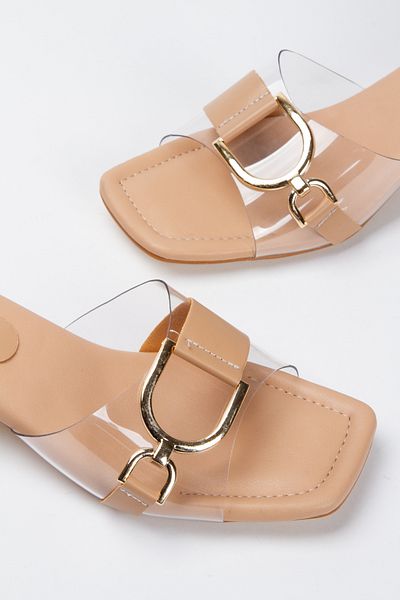 MFT AYAKKABI Women's Style Heeled Stylish Slippers