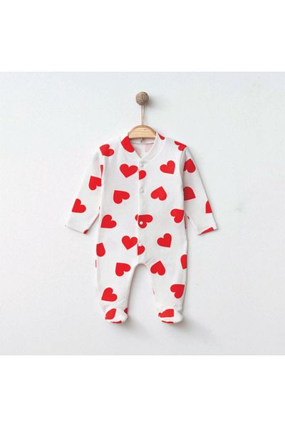 Nayinom Heart Printed Girl Jumpsuit
