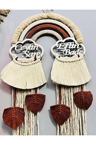 renkli mi renkli tasarım dünyası İkiz bebek kapı süsü isimli gökkuşağı kapı s...