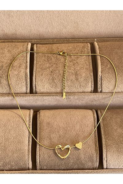 Rupen Kraft 316 l surgical steel g letter steel necklace stainless tarnish free