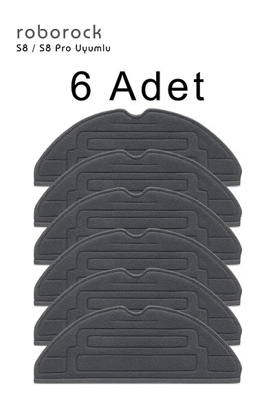 Kleen Roborock S8 / S8 Pro / S8 Pro Ultra Compatible Replacement Mop Cloth 6 Pieces