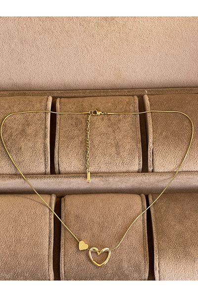 Rupen Kraft 316 L Surgical Steel L Letter Steel Necklace Stainless No Tarnish