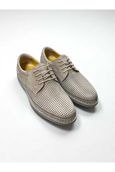 Desimod Genuine Nubuck Leather Orthopedic Perforated Men's Casual Shoes