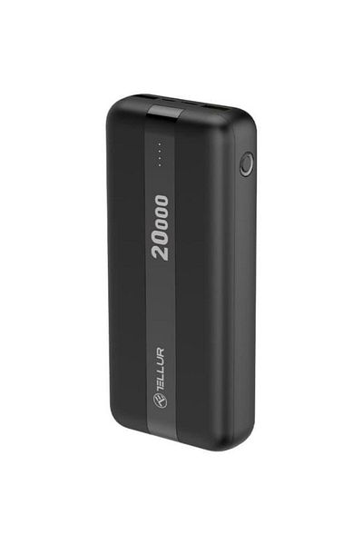 TELLUR External battery Tellur PBC203, 20000mAh, 2xUSB, Type-C+MicroUSB (Black)