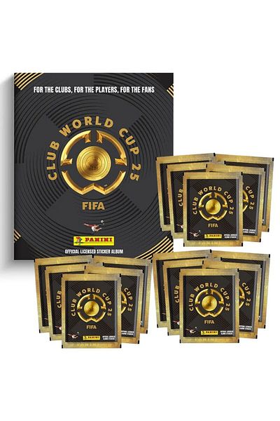 karinabest Fifa Club World Cup Sticker Album 42025 Official 15 Pack (75 Stickers) Set