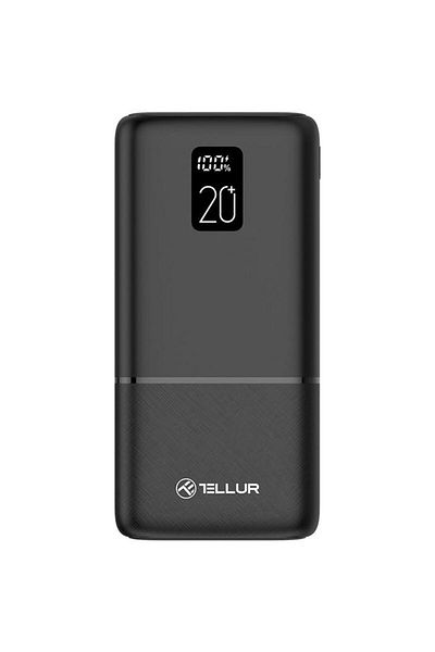 TELLUR External battery Tellur Boost Pro PD202, 20000mAh, 2xQC3.0 22.5W + PD 20W, LCD display (Black)