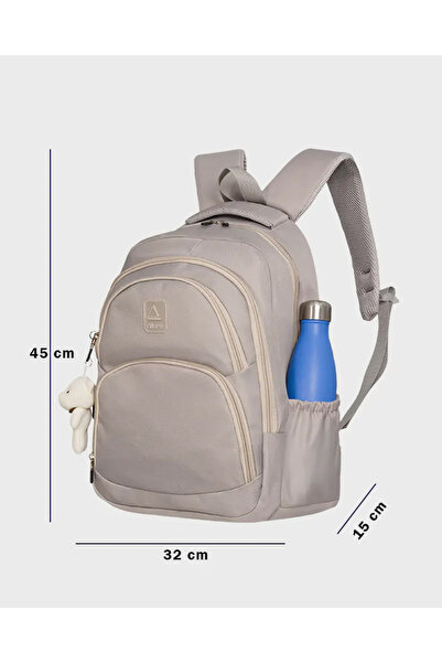 Alone Water Resistant Multi Compartmentgrey Travel School Backpack |   8585 Gray