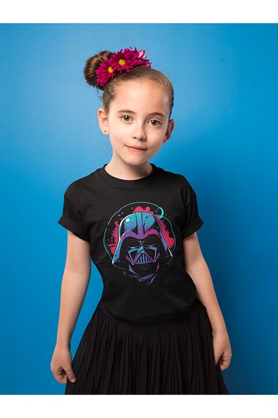 SEVBANO Tricou pentru copii Star Wars Darth Vader imprimat unisex film (vârsta 1-12)