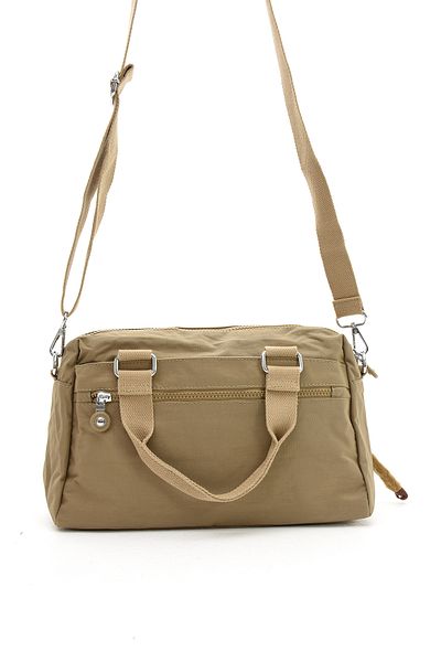 Sanmorris 3033 Unisex Large Size Water Resistant Crinkle Fabric Crossbody and Shoulder Strap Bag