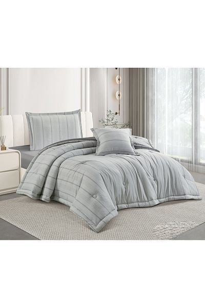 HOURS Horse Macrofiber Duvet Set, 1.5 King Size, 160cm, 4 Pieces, Modern and Distinctive Colors, Joshua-004