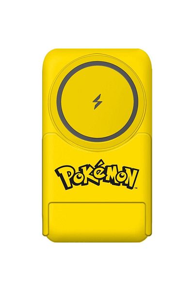 OTL Acumulator extern OTL Pikachu, 5000 mAh, USB-C, Incarcare wireless (Galben)