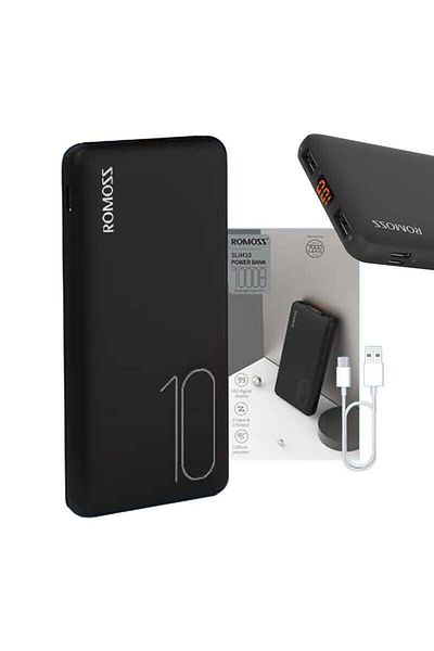 Romoss Romoss PSP10 external battery, 10000mAh, 2xUSB, 1xMicroUSB, Battery indicator (Black)