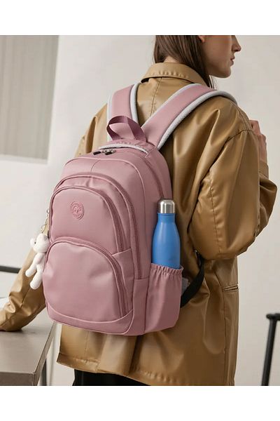 Alone Water Resistant Multi Compartmentgrey Travel School Backpack |   7510