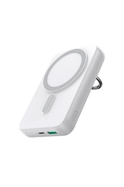 Joyroom Acumulator extern wireless Joyroom, Ring holder, 10000mAh, 20W, 1xUSB, 1xUSB-C, PD3.0, QC3.0 (Alb)