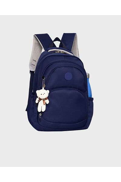 Alone Water Resistant Multi Compartment Navy Blue Travel School Backpack |   8585
