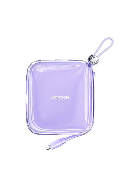 Joyroom Acumulator extern Joyroom, Jelly Series, 10000mAh, 22.5W, 1xUSB, 1xUSB-C, Cablu Lightning incorporat