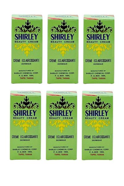 SHİRLEY Shirley Set of 6 Cosmetic Cream Packs for Whitening Elbows and Knees - 10x6g