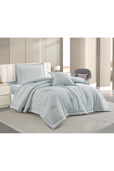 HOURS Horse Macrofiber Duvet Set, 1.5 King Size, 160cm, 4 Pieces, Modern and Distinctive Colors, Joshua-005