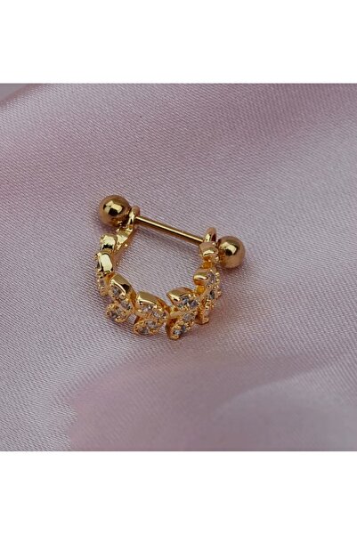 MutluBiDünya Cerrahi Çelik Helen Kıkırdak Conch Kulak Piercing